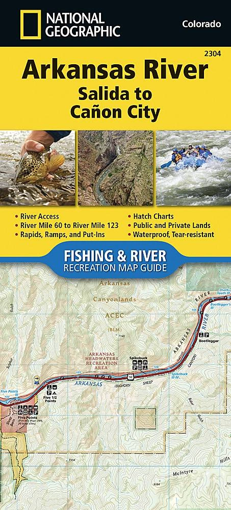 National Geographic: Arkansas River Abenteuer – Leadville bis Salida (Karte)