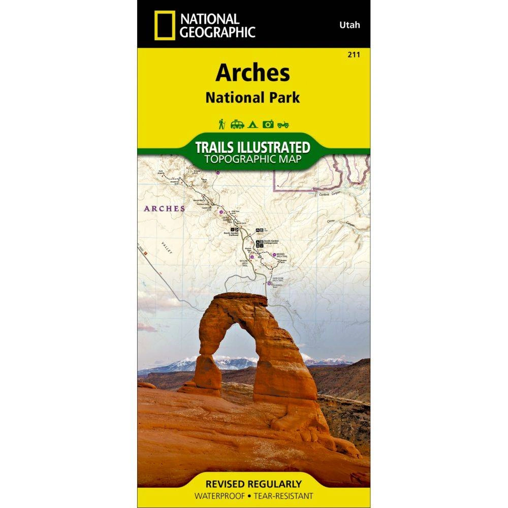 National Geographic Arches National Park Karte: Entdecke die Schönheit Utahs in deinem Wohnzimmer!